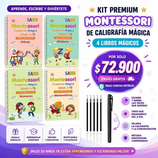 KIT PREMIUM DE CALIGRAFÍA MONTESSORI